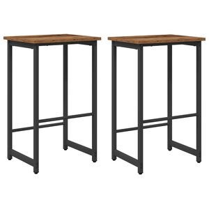 vidaXL Baarijakkara 2 kpl Vanha puu 40 x 32 x 74 cm Tekninen puu