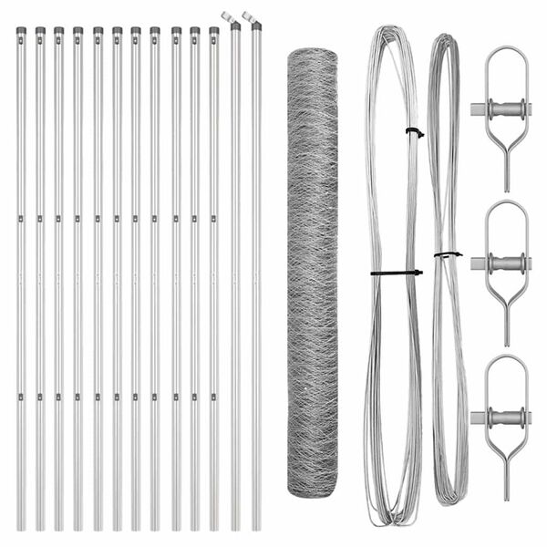 vidaXL Aitalatu Hopea 25 x 1 m (36 mm verkko) Ter&auml;s