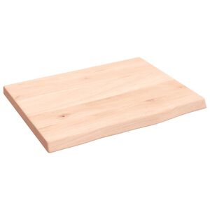 vidaXL Kylpyhuoneen ty&ouml;taso 40x30x2 cm k&auml;sittelem&auml;t&ouml;n t&auml;ysi puu
