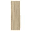 vidaXL Kaappi Sonoma-tammi 92x33x100 cm tekninen puu