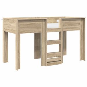 vidaXL Kerross&auml;nky Lapset Sonoman tammi 2FT6 Small Single Tekninen puu