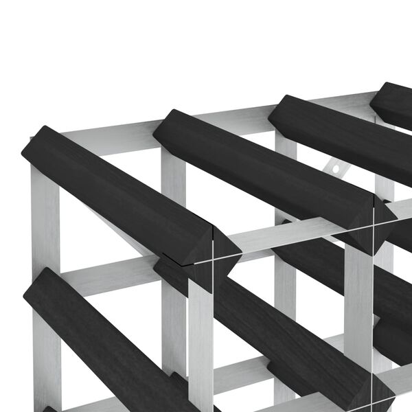 vidaXL Viinipulloteline 20 pullolle musta t&auml;ysi m&auml;nty