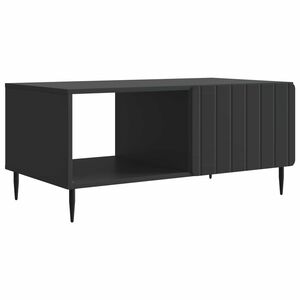 vidaXL Sohvap&ouml;yt&auml; Musta 90 x 50 x 40 cm Tekninen puu
