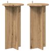 vidaXL Kasviteline 2 kpl Artisaanitammi 29,5 x 29,5 x 60 cm