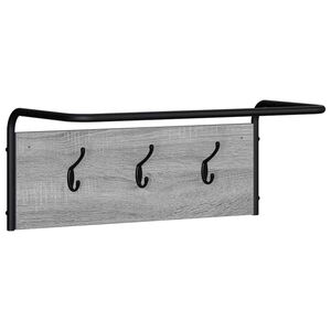 vidaXL Takkihylly Harmaa Sonoma 60 x 30 x 25 cm Tekninen puu