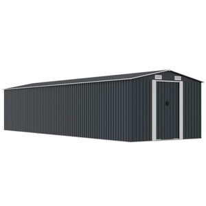 vidaXL Puutarhavaja antrasiitti 257x990x181 cm galvanoitu ter&auml;s