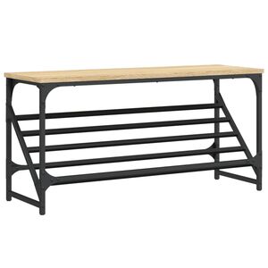 vidaXL Kenk&auml;teline Sonoma-tammi 90x30x45 cm tekninen puu