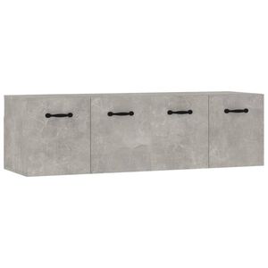 vidaXL Sein&auml;kaapit 2 kpl betoninharmaa 80x35x36,5 cm tekninen puu