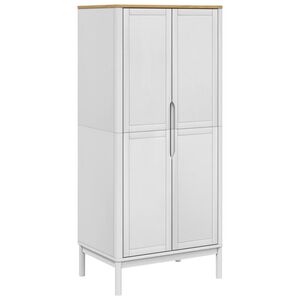 vidaXL Vaatekaappi FLORO valkoinen 77x53x171 cm t&auml;ysi m&auml;nty