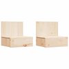 vidaXL Y&ouml;p&ouml;yt&auml; 2 kpl Ruskea 42 x 32,5 x 40 cm T&auml;ysi m&auml;nty