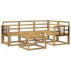 vidaXL Ulkosohvakokoelma 5 pcs valkoinen 59 x 59 x 37 cm