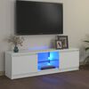 vidaXL TV-taso LED-valoilla valkoinen 120x30x36 cm