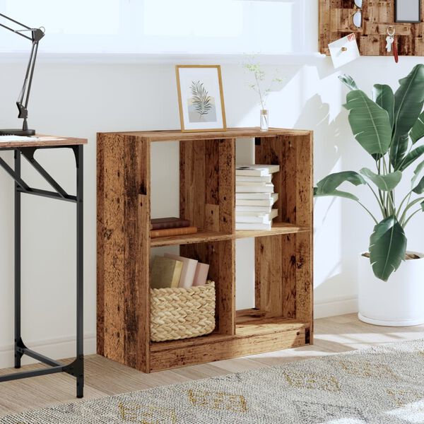 vidaXL Kirjahylly vanha puu 68,5x32x75 cm tekninen puu