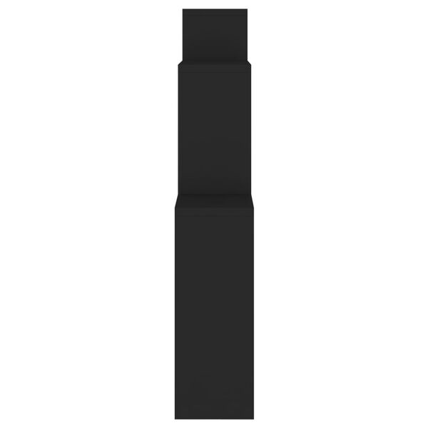 vidaXL Kuutioseinähylly musta 80x15x78,5 cm tekninen puu