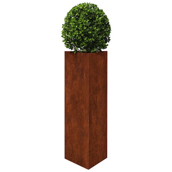 vidaXL Puutarhakukkalaatikko 30x26x75 cm Corten ter&auml;s