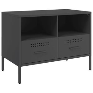 vidaXL TV-taso musta 68x39x50,5 cm ter&auml;s