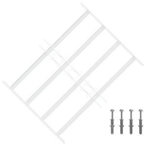 vidaXL Turvaverkko ikkunoille, jossa on 4 poikkipalkkia 3 pcs 43-74 cm