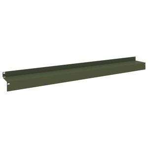 vidaXL Nurmireunus 10 kpl 100 x 10 x 8 cm Ter&auml;s Oliivinvihre&auml;