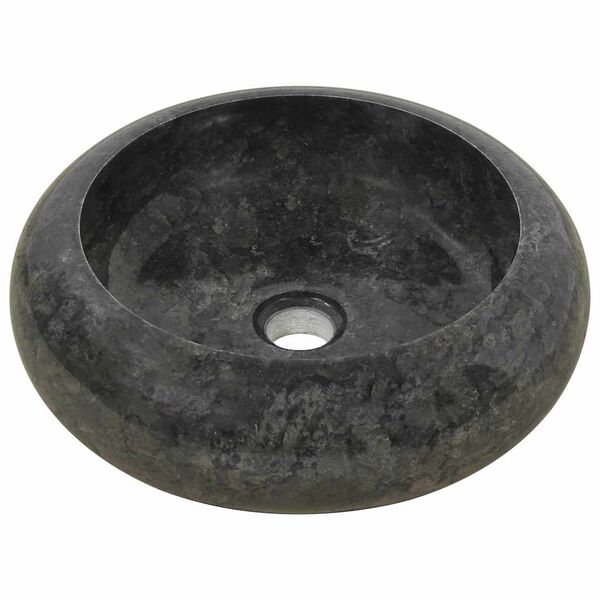 vidaXL Pesuallas marmori 40x12 cm musta