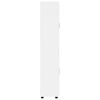 vidaXL Korkea kaappi ovella Korkean kiillon valkoinen 60 x 35 x 182 cm