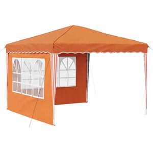 vidaXL Pop-up Juhlateltta 288 x 288 x 245 cm Oranssi Oxford-kangas