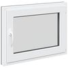 vidaXL Kellari-ikkuna RISOR 80 x 60 cm PVC ja lasi Antrasiitti