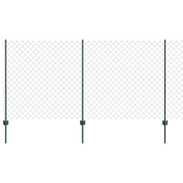vidaXL Aita ja Tuki Vihre&auml; 1,2 x 10 m Ter&auml;st&auml; ja PVC:t&auml;