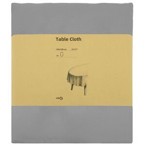 vidaXL P&ouml;yd&auml;n Liina 5 kpl Ovaali Vaaleanharmaa 130 x 180 cm Polyesteri