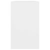 vidaXL Senkki valkoinen 120x41x75cm lastulevy