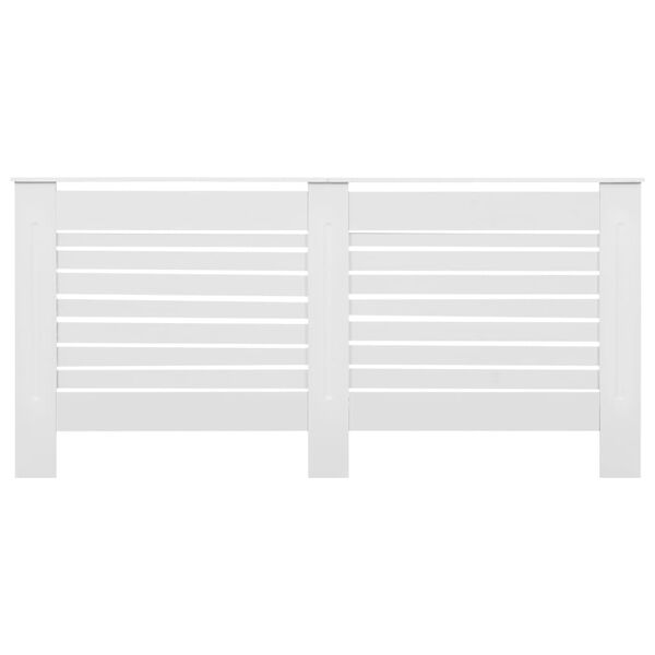 vidaXL Lämpöpatterin suojat 2 kpl valkoinen 172x19x81,5 cm MDF