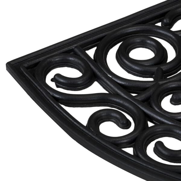 vidaXL Ovimatto puolipy&ouml;re&auml; 45x75 cm kumi