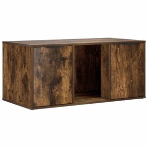 vidaXL Kissakotelo Huonekalu Savutammi 100 x 49 x 45 cm Tekninen puu