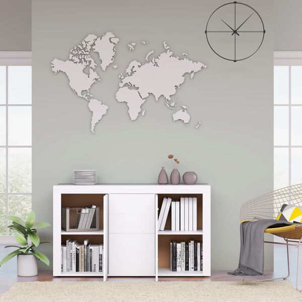 vidaXL Senkki valkoinen 120x36x69 cm tekninen puu