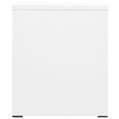 vidaXL Arkistokaappi valkoinen 46x62x72,5 cm teräs