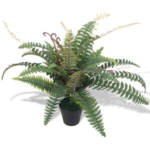 vidaXL Tekokasvi ruukulla saniainen 60 cm vihre&auml;