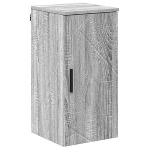 vidaXL Kylpyhuonekaappi ovella Harmaa Sonoma 30 x 31,5 x 61 cm