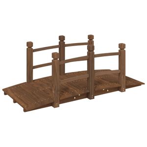 vidaXL Puutarhasilta kaiteilla 150x67x56 cm t&auml;ysi kuusi