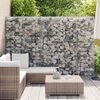 vidaXL Gabion-kivikori kansilla galvanoitu teräs 300x30x200 cm