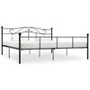 vidaXL S&auml;ngynrunko musta metalli 200x200 cm