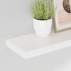 vidaXL Kelluvat sein&auml;hyllyt 2kpl korkeakiilto valk. 80x23,5x3,8 cm MDF