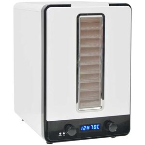 vidaXL Ruokakuivuri 10 Tarjottimella 550 W Valkoinen