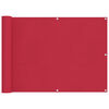 vidaXL Parvekkeen Verho 75 x 1000 cm Oxford-kangas Suorakaide Burgundi