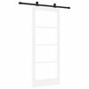 vidaXL Liukuovi ORKDAL Valkoinen 83 x 202 cm T&auml;ysi m&auml;nty ja lasi