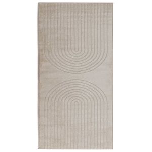 vidaXL Alue matot Suorakaide HUARTE Beige 150 x 80 cm Polyesteri