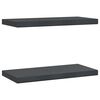 vidaXL Sein&auml;hyllyt 2 kpl 50x23,5 cm musta ruostumaton ter&auml;s