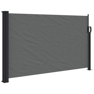 vidaXL Sis&auml;&auml;nvedett&auml;v&auml; sivumarkiisi Antrasiitti 117x300 cm