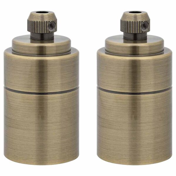 vidaXL Lampuntelineet 2 kpl Pronssi E27