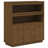 vidaXL Kaappi hunajanruskea 100x40x108,5 cm t&auml;ysi m&auml;nty