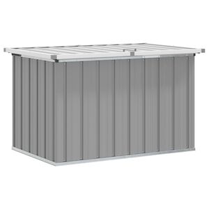 vidaXL Puutarhan varastoarkku harmaa 109x67x65 cm