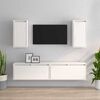 vidaXL TV-tasot 4 kpl valkoinen täysi mänty